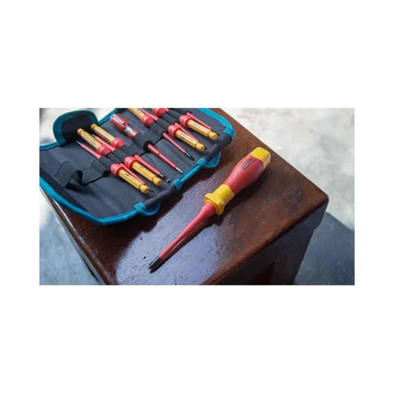 Juego De Destornilladores Aislantes Intercambiable De 12 Piezas Total
