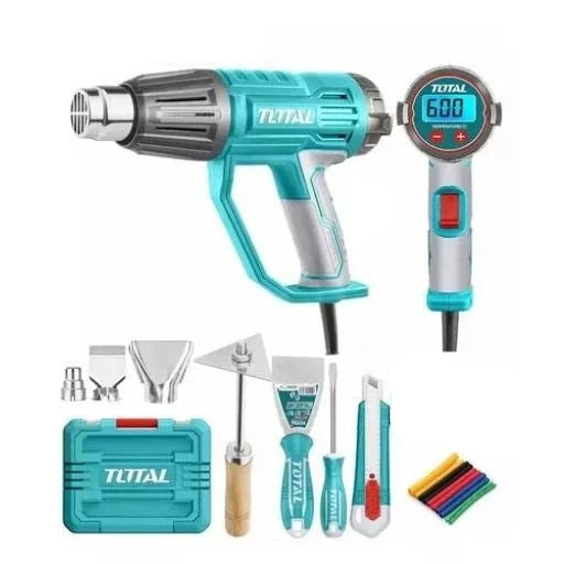 Pistola De Calor 2000W Con Pantalla Digital Lcd Total