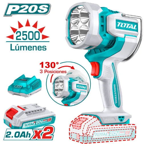 Lampara de Trabajo Inalámbrica 22.5W + Batería + Cargador Total