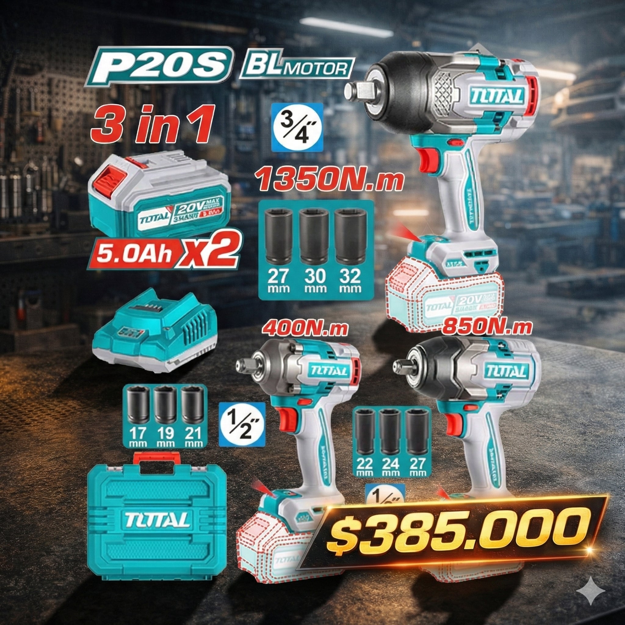 Combo Taller Mecánico