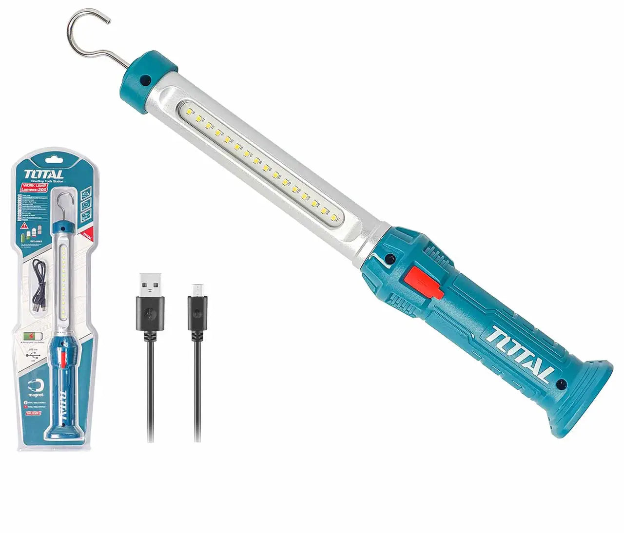 Lampara de Trabajo 3.5 W Batería Recargable TOTAL