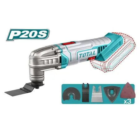 Kit Taladro Percutor + Llave De Impacto + Pistola De Calor + Multifuncional Total