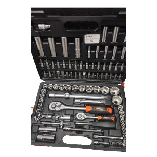 Juego De Dados 94 Piezas 1/4"+ 1/2" Makawa