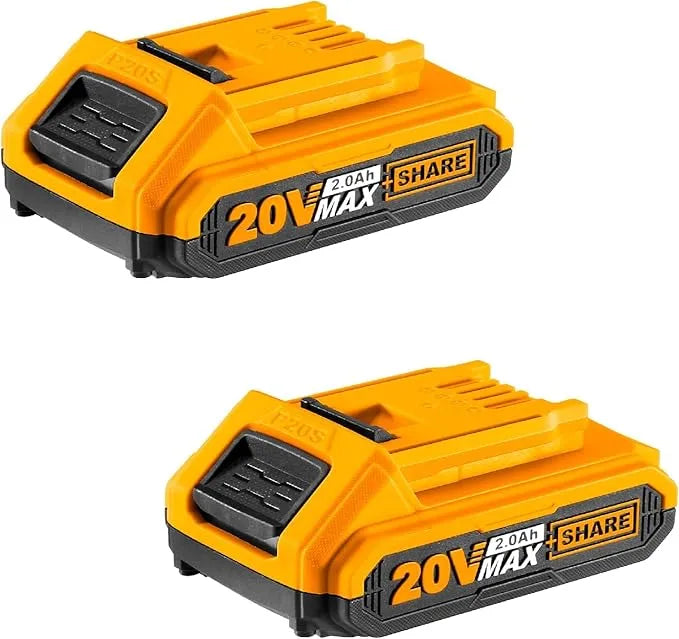 Llave De Impacto Brushless 400NM 1/2" 20V + 2 Baterías + 1 Cargador + Dados + Lampara de trabajo Ingco