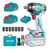 Llave De Impacto Brushless 600NM 1/2" 42V + 2 Baterías + 1 Cargador + Dados Total