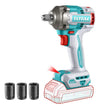 Llave De Impacto Brushless 400NM 1/2" 20V Sin Batería Ni Cargador + Dados Total