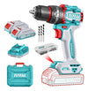 Taladro Atornillador Inalámbrico 13Mm 20V 66Mn + 2 Batería 2.0AH + Cargador Total