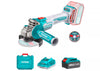 Esmeril Angular Inalámbrico Brushless 4-1/2" (115mm) 20V 3 velocidades + 2 Baterías 4.0 Ah + Cargador + 10 Discos de corte Total