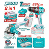 Kit Taladro Atornillador 66 Nm + Esmeril Símil 1200W 20V Total