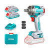 Llave De Impacto Brushless 400NM 1/2" 20V + 2 Baterías + 1 Cargador + Dados Total
