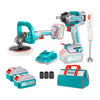 Kit 3 en 1: Llave de Impacto + Pulidora + Batidora de Mano 20V Total