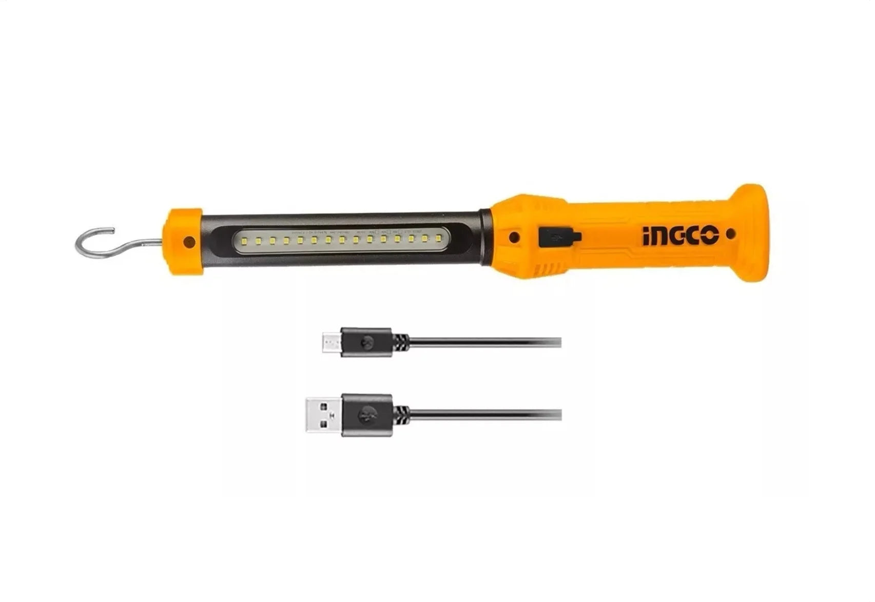 Llave De Impacto Brushless 400NM 1/2" 20V + 2 Baterías + 1 Cargador + Dados + Lampara de trabajo Ingco